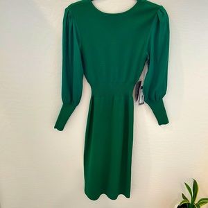 Elegant green dress from Eva Mendes & NewYork and Company.